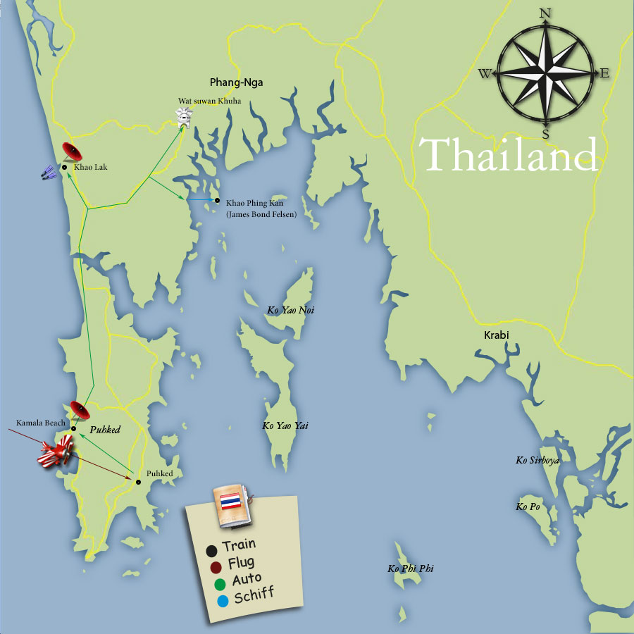 Detail Karte Phuked Thailand 2022