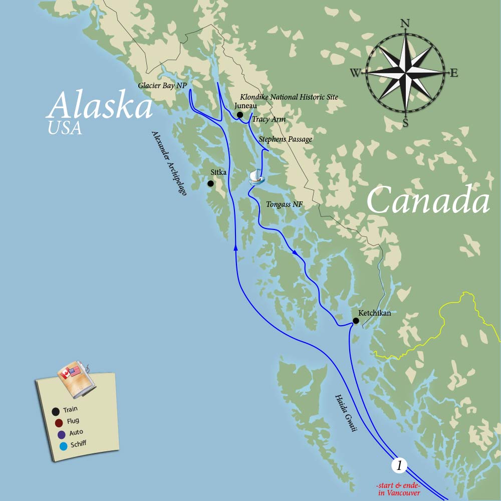 Der erste Teil der großen Canada/Alaska Tour