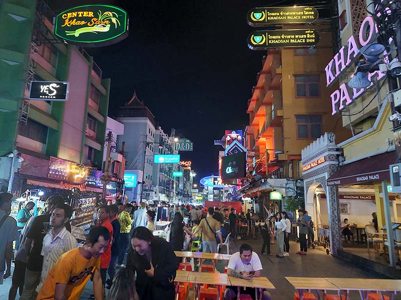 Die Khosan Road in Bangkok 