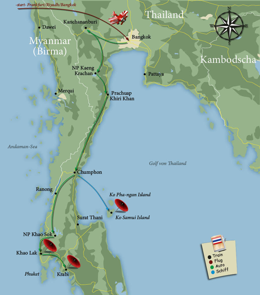 Thailand Karte 2023